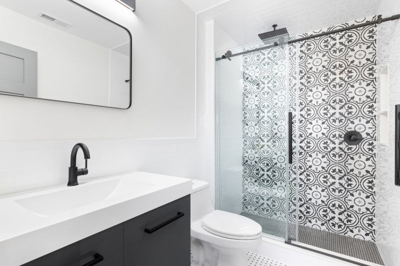 Large Format Tile Shower Interior